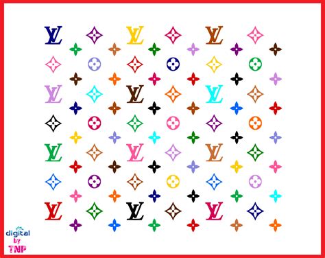 louis vuitton colorful pattern|Louis Vuitton pattern for cricut.